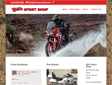 Tablet Screenshot of bills-sportshop.com